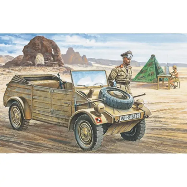 Italeri 1/35 VW Typ 82 Kübelwagen maketa vojnog vozila slika 2