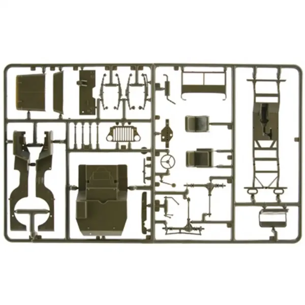 Italeri 1/35 Willys MB vojni Jeep s prikolicom maketa vozila slika 6