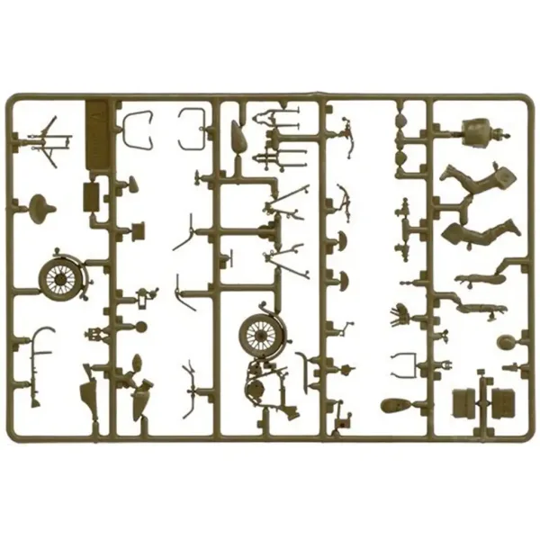 Italeri 1/35 američki motocikli 2 komada vojni motocikl maketa slika 2