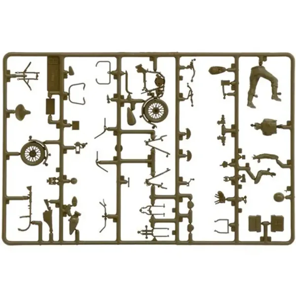 Italeri 1/35 američki motocikli 2 komada vojni motocikl maketa slika 3