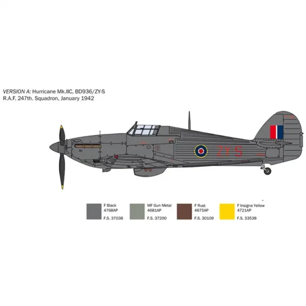 Italeri 1/48 Hurricane Mk.IIC maketa zrakoplova slika 3