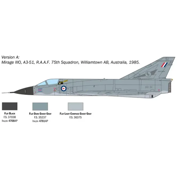 Italeri 1/48 Mirage III E maketa zrakoplova slika 3