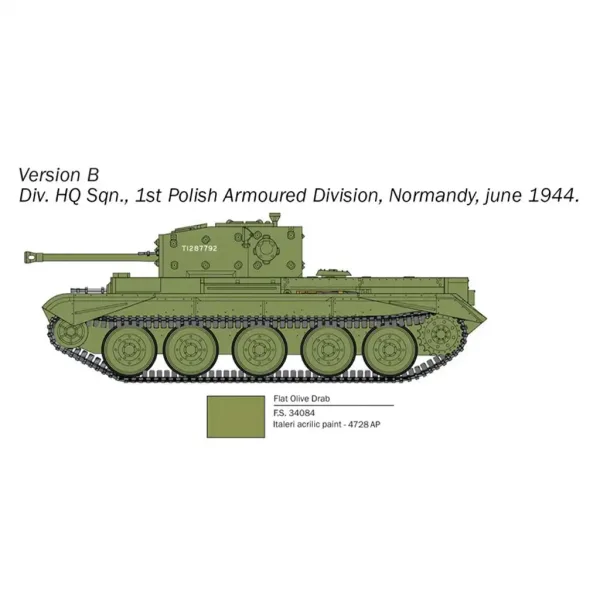 Italeri 1/56 Cromwell Mk. IV model tenka slika 4