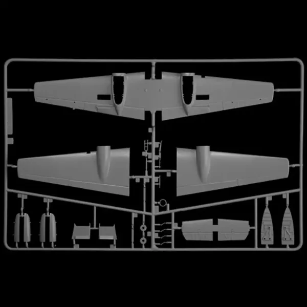 Italeri 1/72 Bf 110 C Zerstörer lovački avion maketa slika 9