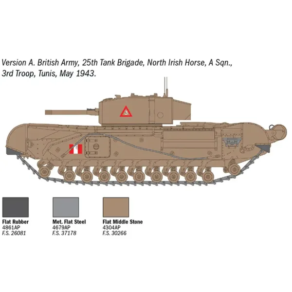 Italeri 1/72 Churchill Mk. III tenk maketa slika 3