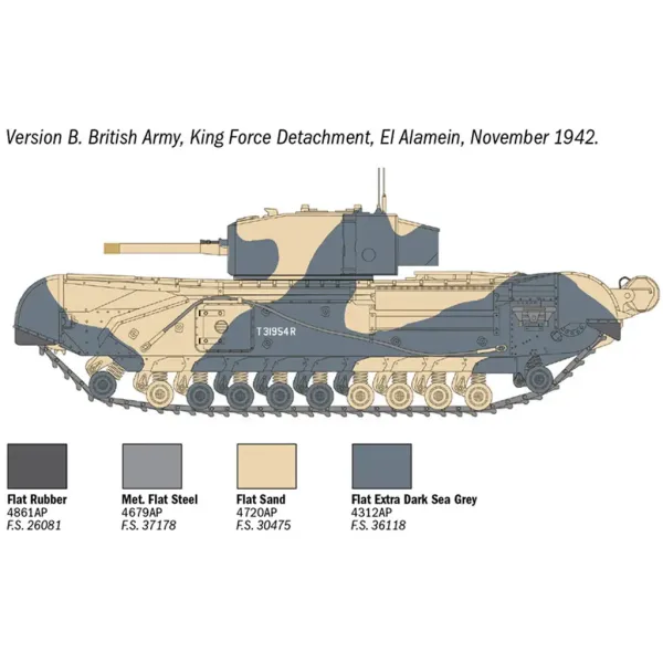 Italeri 1/72 Churchill Mk. III tenk maketa slika 4