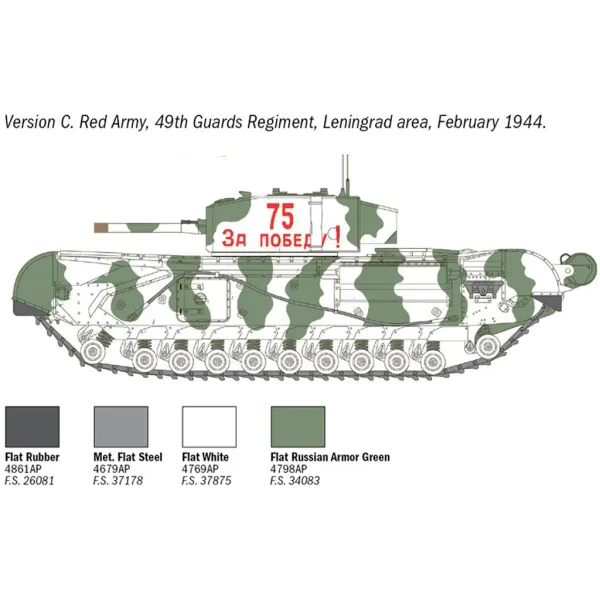 Italeri 1/72 Churchill Mk. III tenk maketa slika 5
