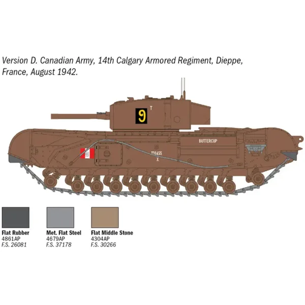 Italeri 1/72 Churchill Mk. III tenk maketa slika 6