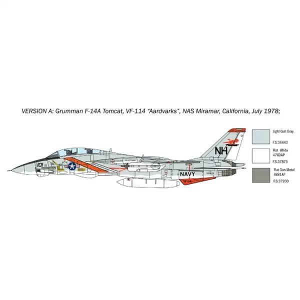 Italeri 1/72 F-14A Tomcat lovački avion maketa slika 3