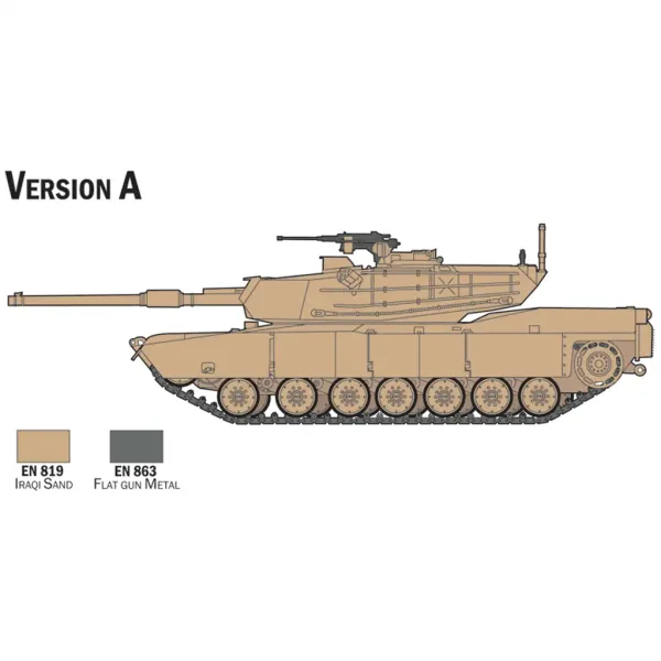 Italeri 1/72 M1 Abrams tenk maketa set slika 3