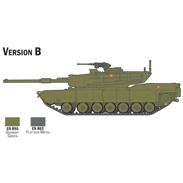 Italeri 1/72 M1 Abrams tenk maketa set slika 4
