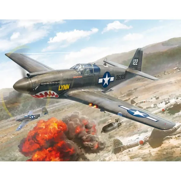 Italeri 1/72 P-51A Mustang lovački avion maketa slika 6