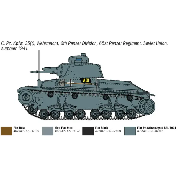 Italeri 1/72 Pz. Kpfw. 35(t) maketa tenka slika 5