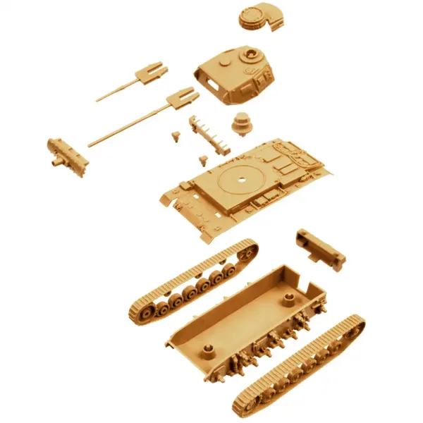 Italeri 1/72 Pz.Kpfw. III Ausf. J tenk 2-kompletni maket set slika 3
