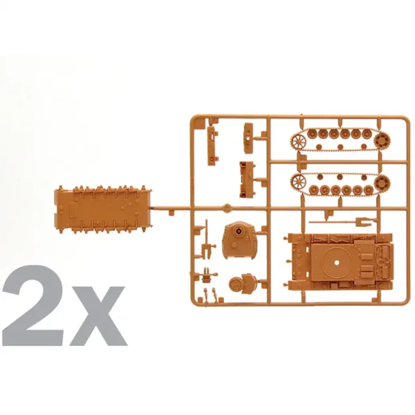Italeri 1/72 Pz.Kpfw. III Ausf. J tenk 2-kompletni maket set slika 4