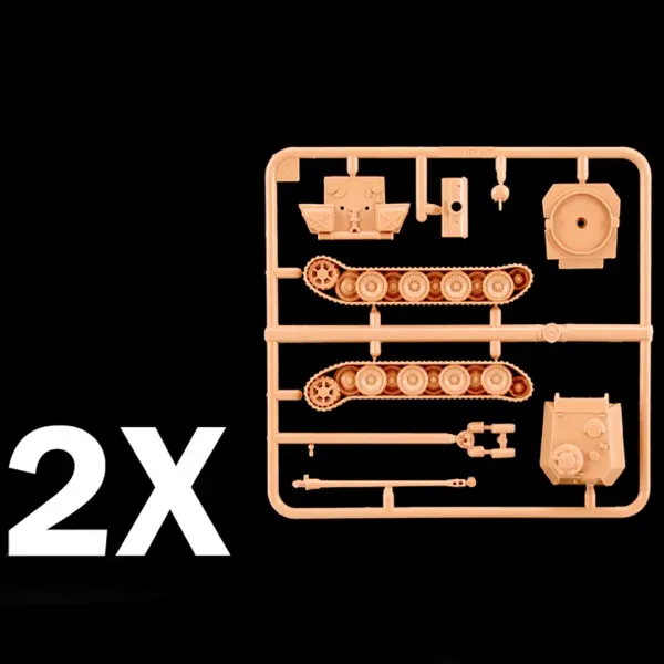 Italeri 1/72 Pz. Kpfw. V Panther Ausf. G Panther tenk 2-komadni maket set slika 5