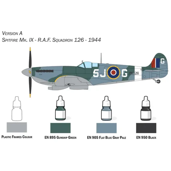 Italeri 1/72 Spitfire Mk. IX maketa zrakoplova set slika 3