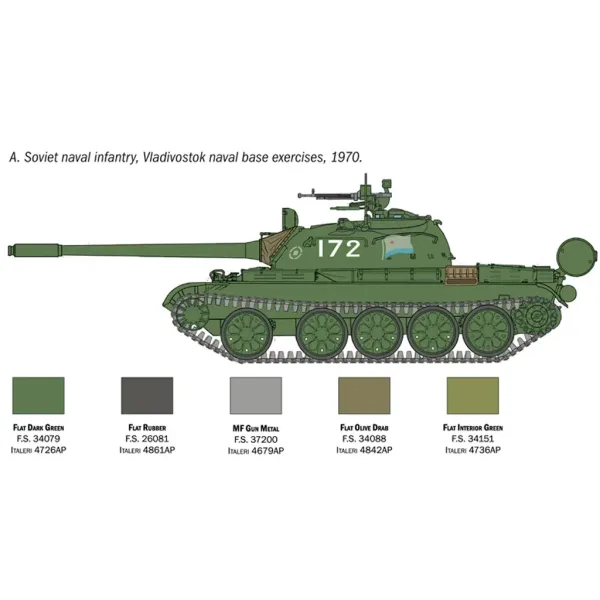 Italeri 1/72 T-55A tenk maketa slika 3