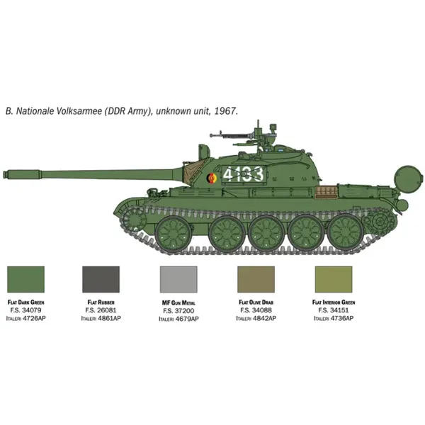 Italeri 1/72 T-55A tenk maketa slika 4