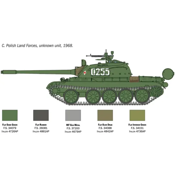 Italeri 1/72 T-55A tenk maketa slika 5