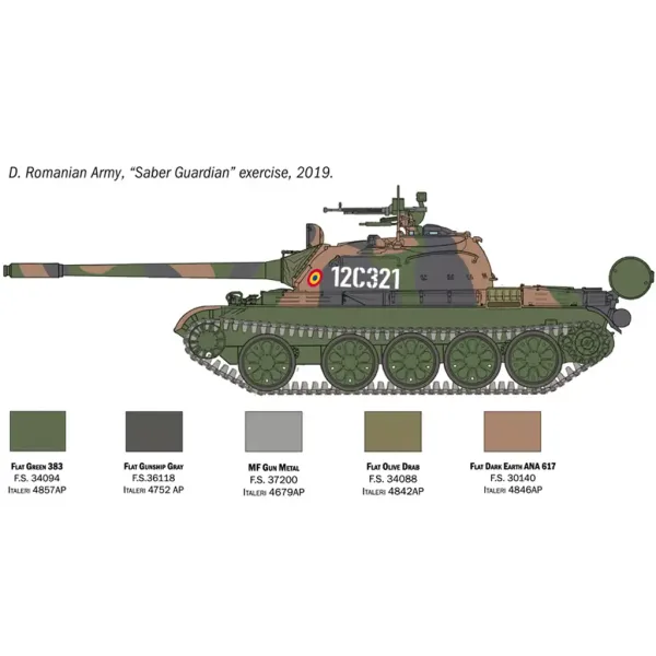 Italeri 1/72 T-55A tenk maketa slika 6