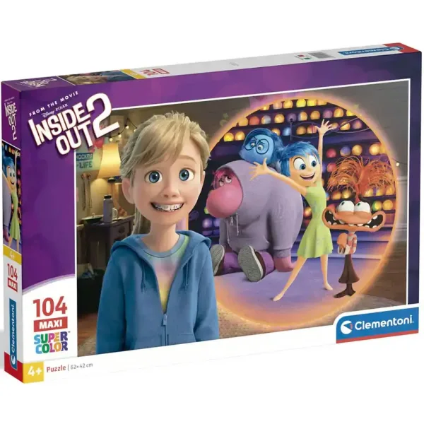 Izvrnuto obrnuto 2: Maxi Super Color Puzzle 104 komada - Clementoni slika 1