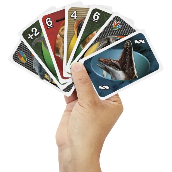 Jurassic World: Preporod UNO kartaška igra - Mattel slika 2