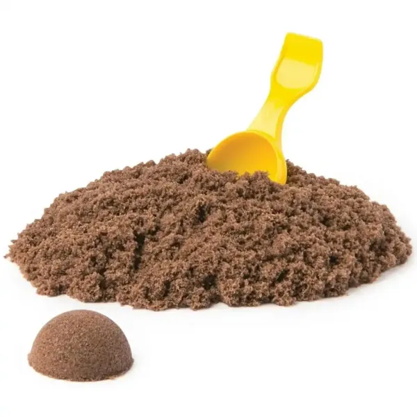 Kinetic Sand: Kutija za sladoled s smeđim pijeskom za modeliranje - Spin Master slika 2