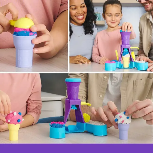 Kinetic Sand: Set za izradu sladoleda od kinetičkog pijeska 396g - Spin Master slika 2