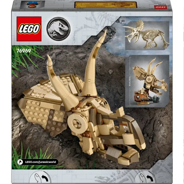 LEGO® Jurassic World: Ostaci dinosaura - Lubanja triceratopsa (76959) slika 5
