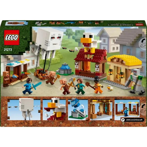 LEGO® Minecraft: Napad duhova zračnog broda i sela (21273) slika 2