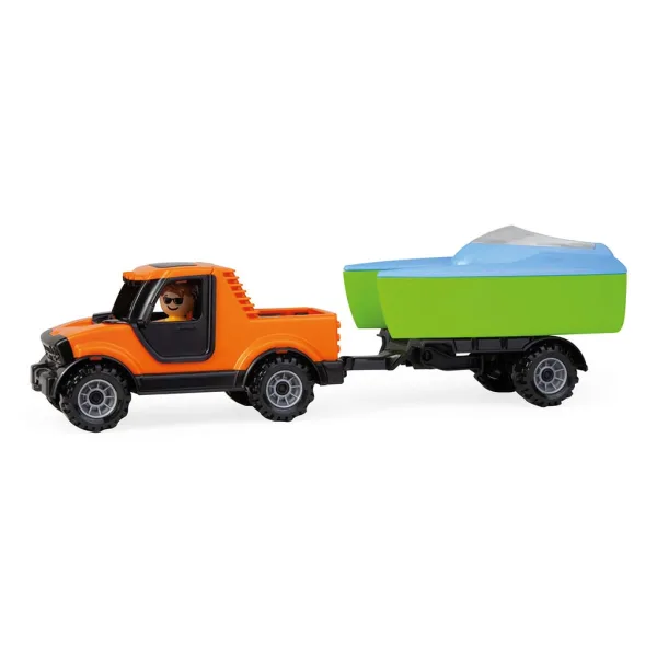 Lena: Truckies pick-up auto s prikolicom za čamac i jedrilicom u kutiji 35 cm slika 2