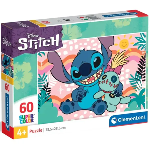 Lilo i Stitch Scrump plišana igračka 60-dijelna supercolor slagalica - Clementoni slika 1