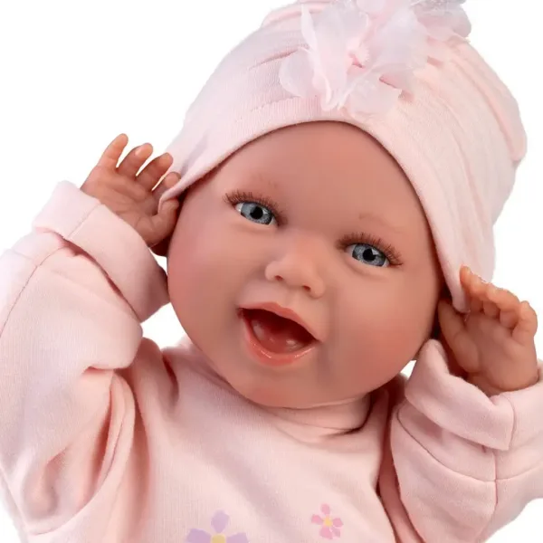 Llorens: Mimi, nasmijana beba od 42 cm s duducom i gnijezdom za bebe slika 3