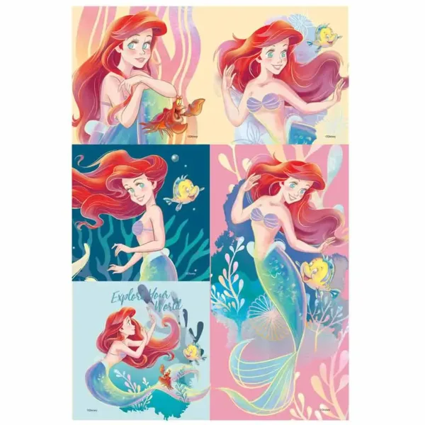 Luna: Disney Princeze - Ariel set za pisanje u PVC torbici slika 4