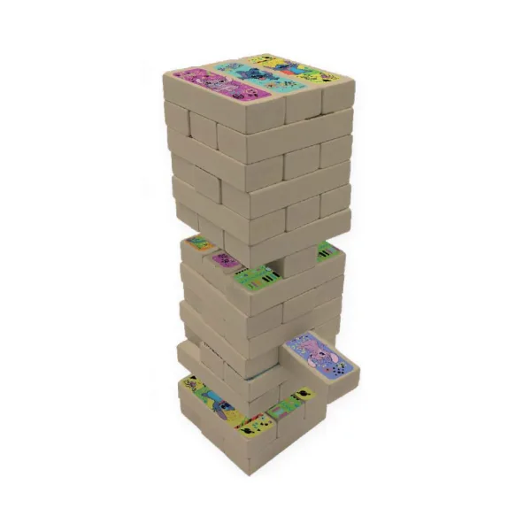 Luna: Disney Stitch 3-u-1 društvena igra – Jenga, Domino i Igra memorije slika 2