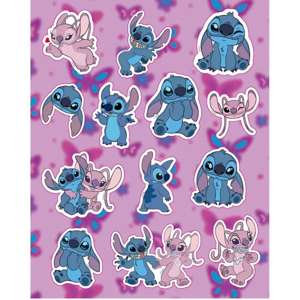 Luna: Disney Stitch Art Set bojanka s 6 flomastera i naljepnica slika 2