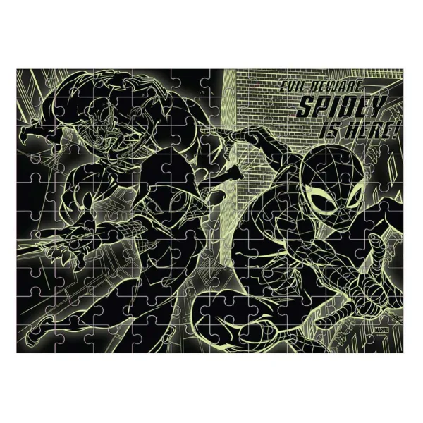 Luna: Marvel Spider-Man 100-dijelna slagalica koja svijetli u mraku slika 3