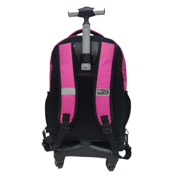 Luna: Must Team Pink trodijelni školski ruksak na kotačićima, 31x24x45 cm slika 2