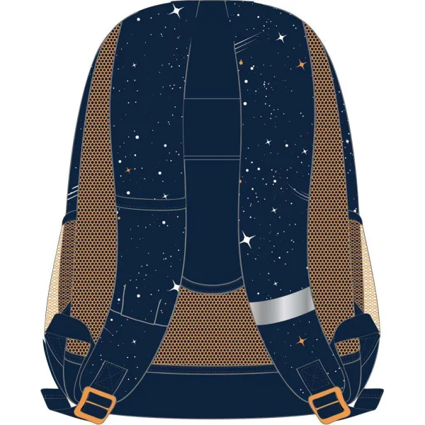 Luna: NASA zaobljena školska torba s 3 pretinca, ruksak 32x18x43 cm slika 2