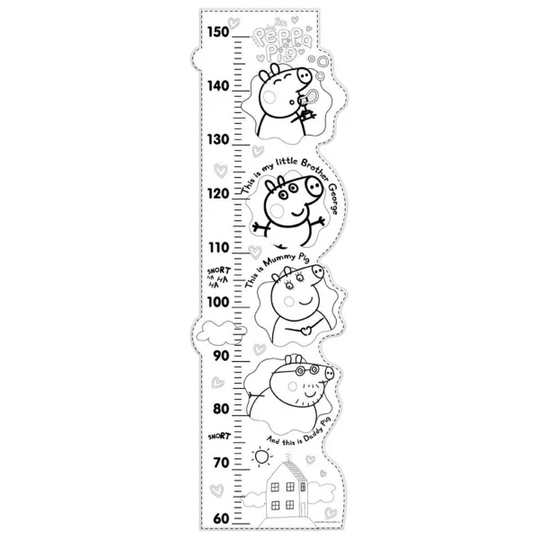 Luna: Peppa Pig bojanka-metar za visinu, maxi slagalica od 25 dijelova slika 3