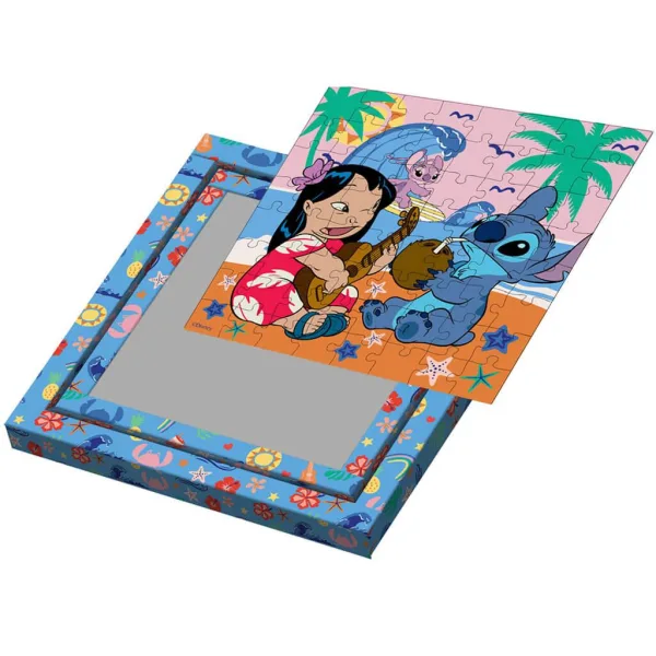 Luna: Stitch Hawaii ugođaj, slagalica s okvirom za bojanje, 64 dijela slika 3