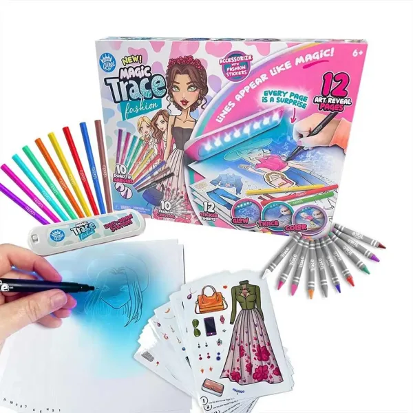 Magic Trace studio: Sjajno crtanje - modni kreativni set za igru slika 2