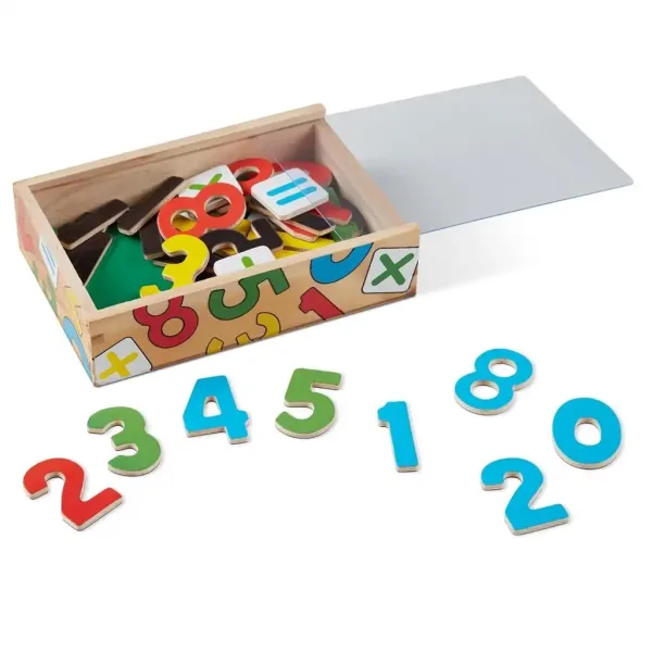 Magnetski drveni brojevi set za razvoj vještina u kutiji za pohranu - Melissa & Doug slika 2