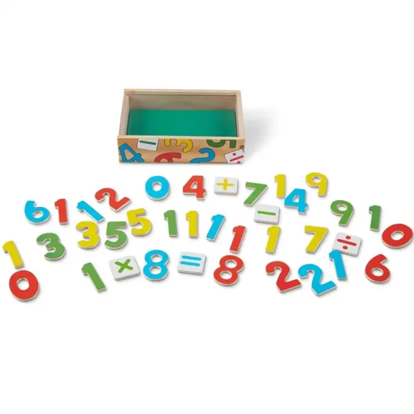 Magnetski drveni brojevi set za razvoj vještina u kutiji za pohranu - Melissa & Doug slika 3