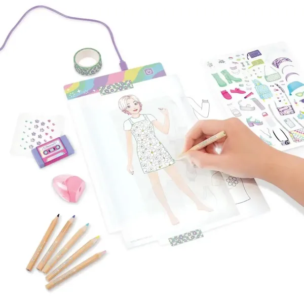 Make It Real: Kreativna ploča za modni dizajn s LED osvjetljenjem i šablonama slika 3
