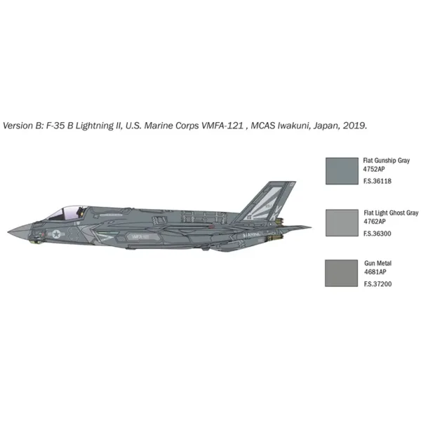Maketa borbenog aviona Italeri 1/72 F-35B Lightning II slika 4