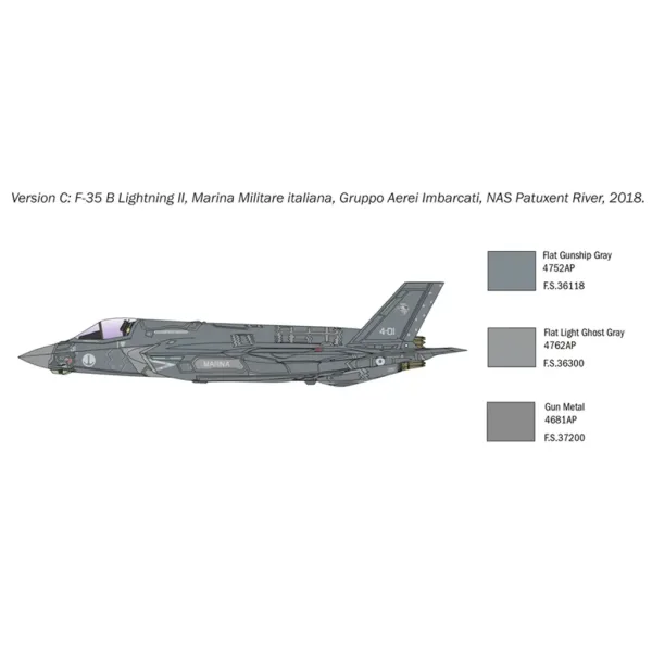 Maketa borbenog aviona Italeri 1/72 F-35B Lightning II slika 5