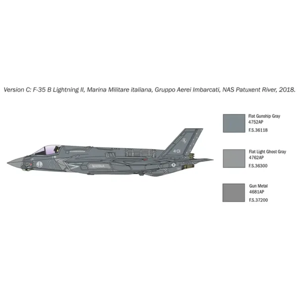 Maketa borbenog aviona Italeri 1/72 F-35B Lightning II slika 7