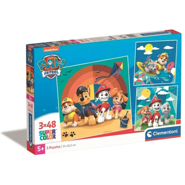 Paw Patrol Super color 3 u 1 puzzle - Clementoni slika 1